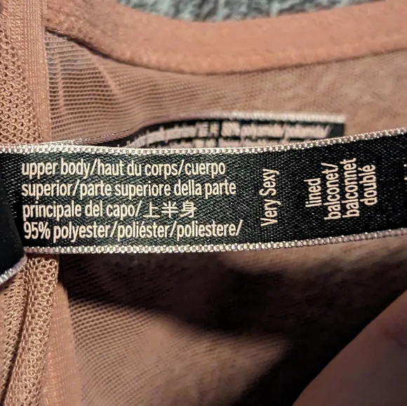 Victoria’s Secret Very Sexy Satin Balconette Bustier Crop Top bra mauve - Picture 8 of 8